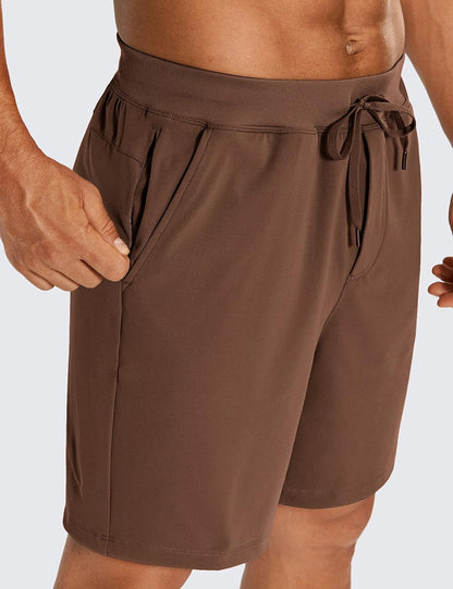 4-Way Stretch Workout Shorts 7" | Wrinkle-Free, Premium Soft, Casual, Pockets, for Men