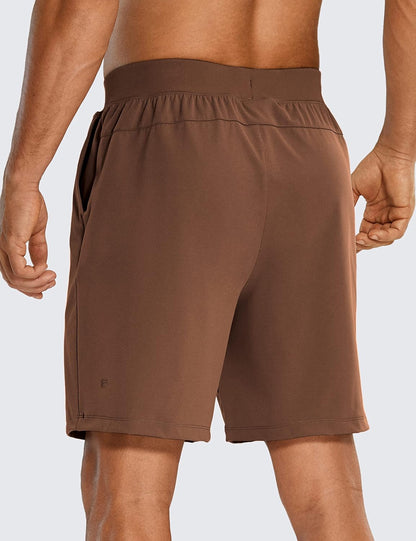 4-Way Stretch Workout Shorts 7" | Wrinkle-Free, Premium Soft, Casual, Pockets, for Men