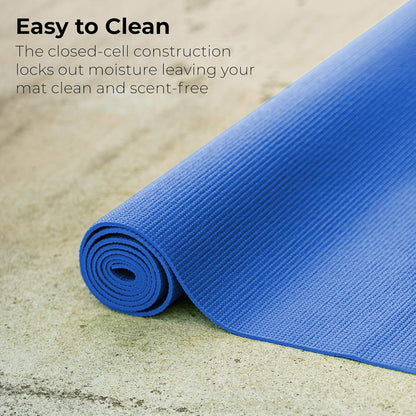 Bulk Yoga Mats, 10 Pack, 4mm Thick, 68x24in