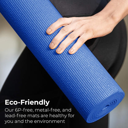 Bulk Yoga Mats, 10 Pack, 4mm Thick, 68x24in