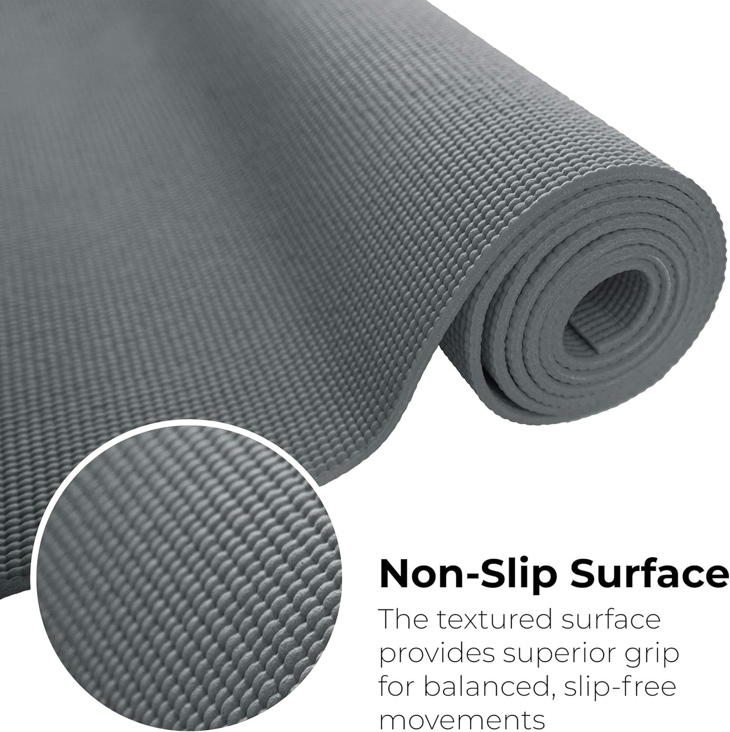 Bulk Yoga Mats, 10 Pack, 4mm Thick, 68x24in