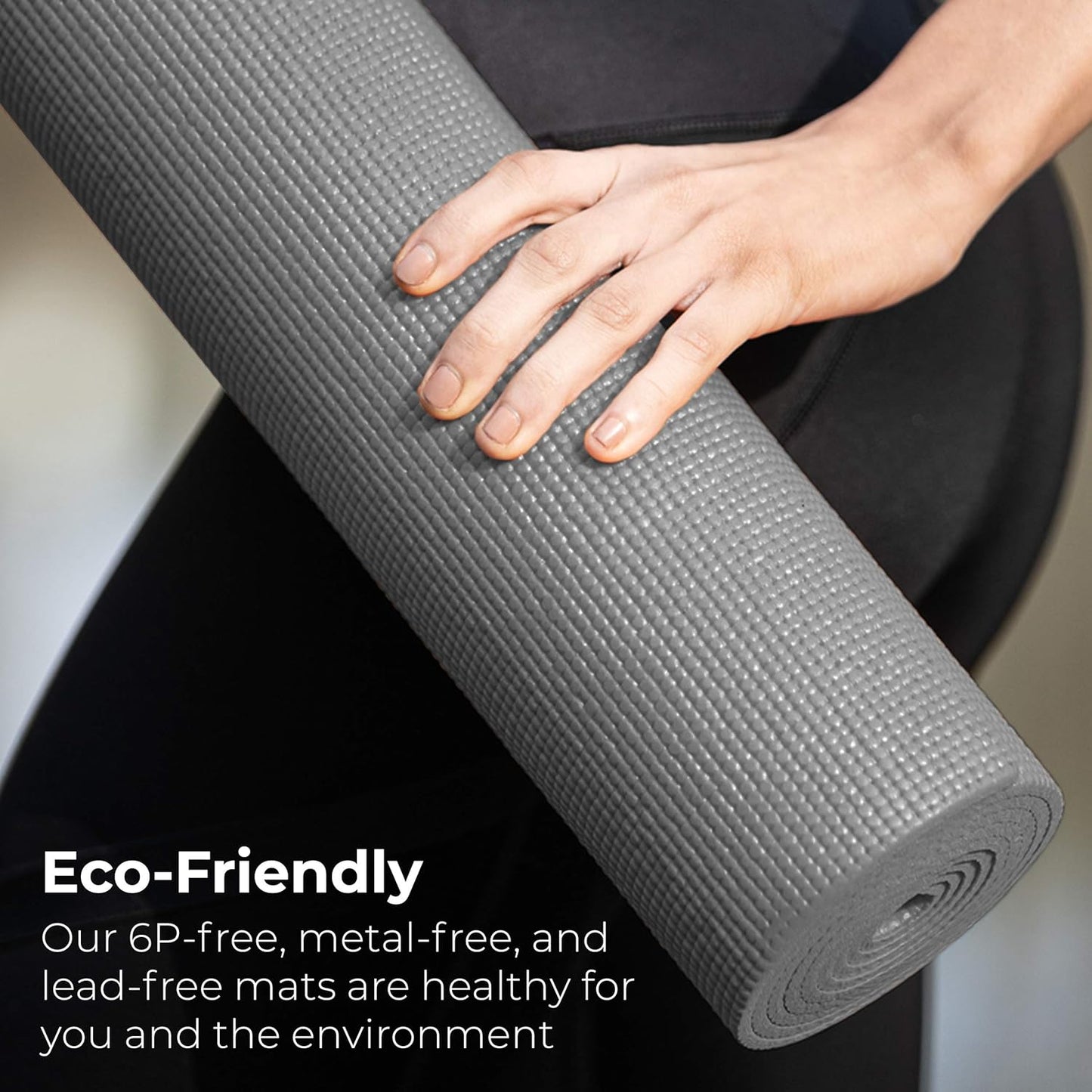 Bulk Yoga Mats, 10 Pack, 4mm Thick, 68x24in