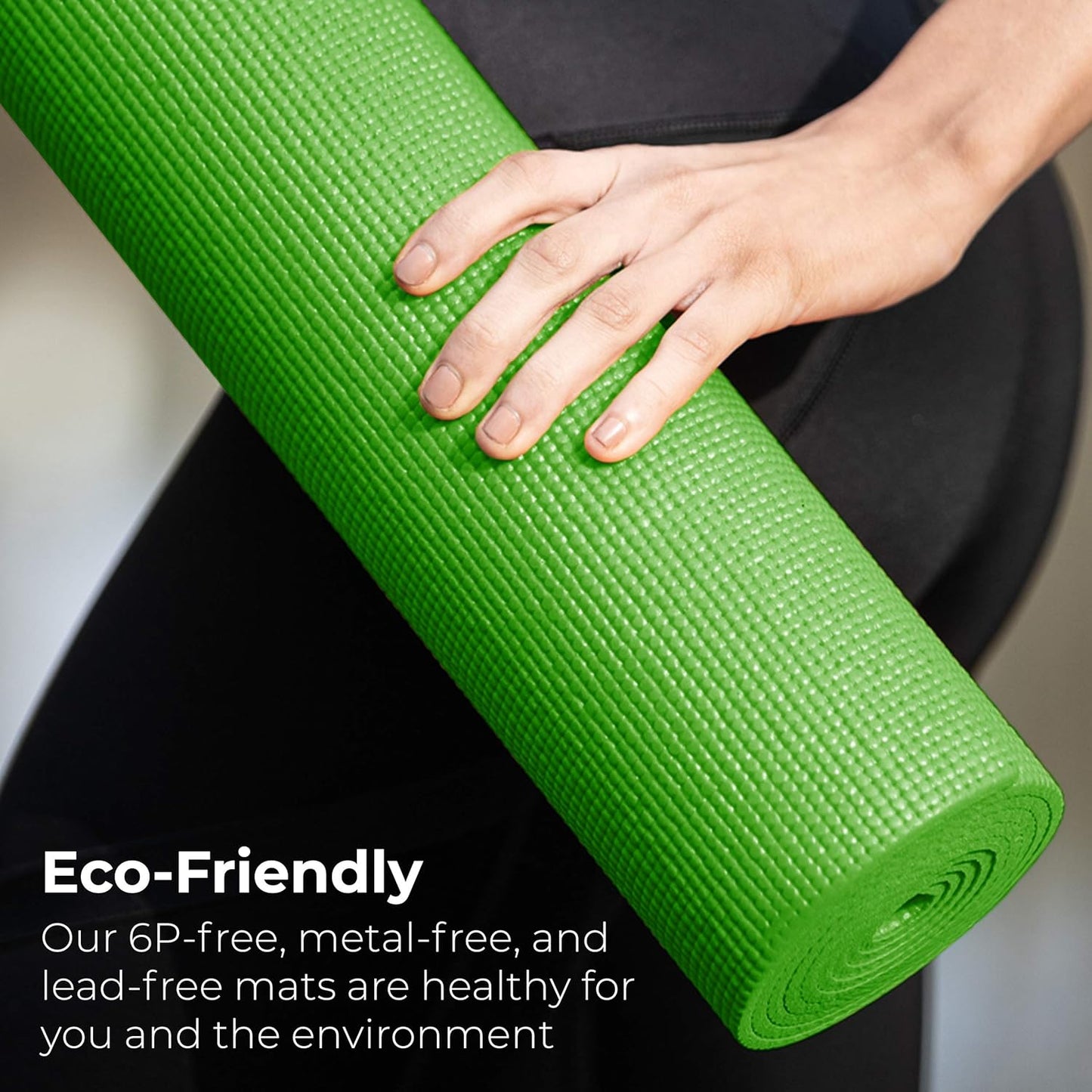 Bulk Yoga Mats, 10 Pack, 4mm Thick, 68x24in