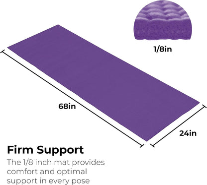 Bulk Yoga Mats, 10 Pack, 4mm Thick, 68x24in