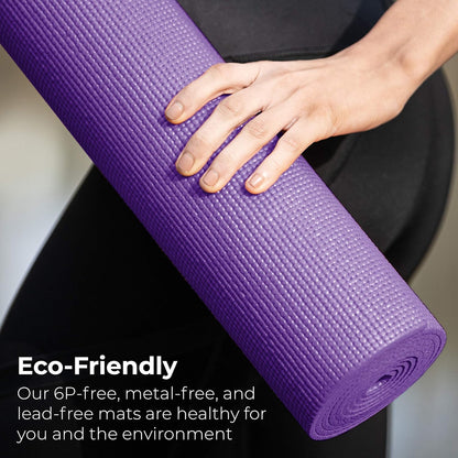 Bulk Yoga Mats, 10 Pack, 4mm Thick, 68x24in