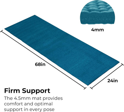 Bulk Yoga Mats, 10 Pack, 4mm Thick, 68x24in
