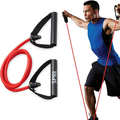 Xertube Resistance Bands with Handles – All Exercise Cords Sold Separately with Home Gym Workout Fitness Door Anchor Attachment Option