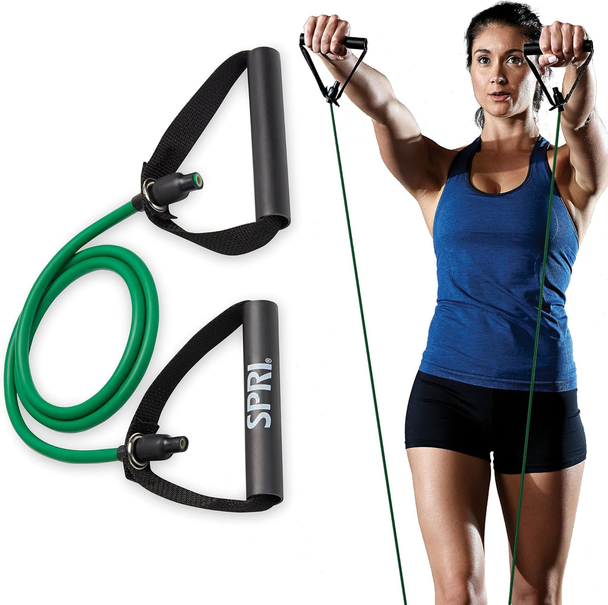 Xertube Resistance Bands with Handles – All Exercise Cords Sold Separately with Home Gym Workout Fitness Door Anchor Attachment Option