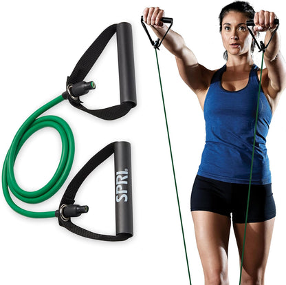 Xertube Resistance Bands with Handles – All Exercise Cords Sold Separately with Home Gym Workout Fitness Door Anchor Attachment Option