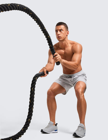 Mens Texture Training Shorts 5" - Side Split Quick Dry Lightweight for Workout Running with Zipper Pocket