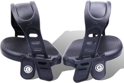 Stationary Bike Pedals - 1 Pair 9/16" Recumbent Exercise Bike Pedals wih 2pcs Strips Widened, Fits Sunlite Flat Form Exerciser Equipment & Spinning Exercise Bike Bicycle Home & Gym (NEW-9/16)