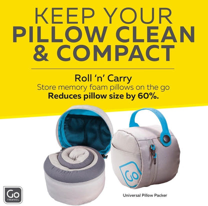 Universal Travel Pillow Packer, Roll to Fit, Blue