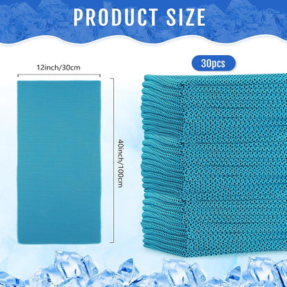 30 Pack Cooling Towels 40"x12"