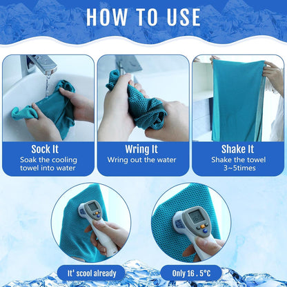 30 Pack Cooling Towels 40"x12"