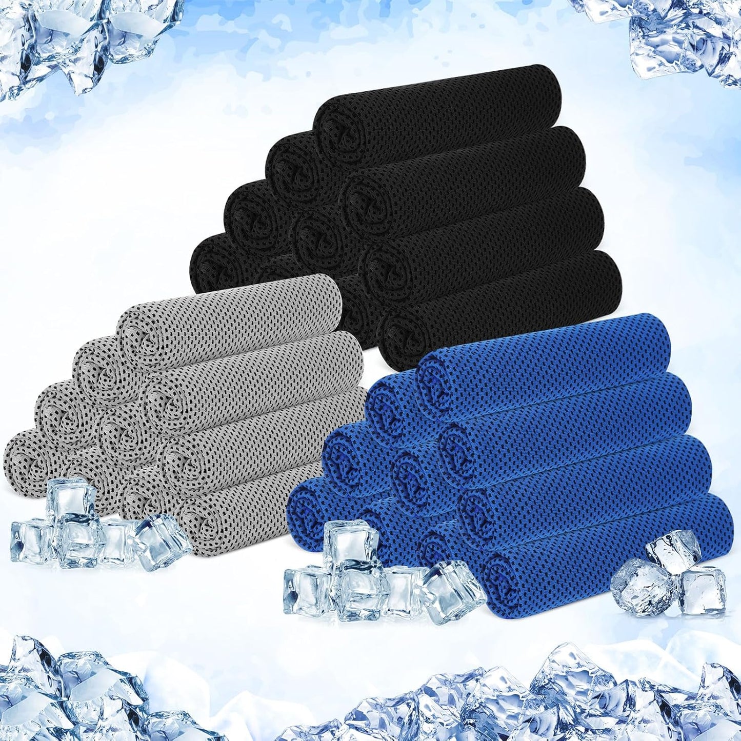 30 Pack Cooling Towels 40"x12"
