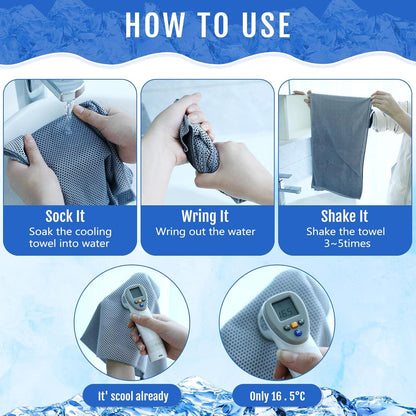 30 Pack Cooling Towels 40"x12"