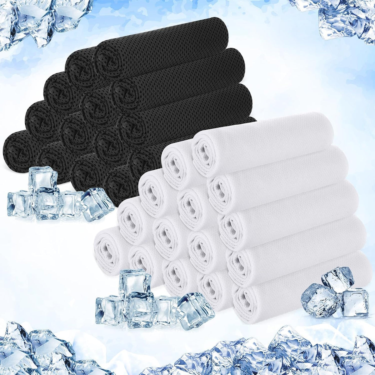 30 Pack Cooling Towels 40"x12"