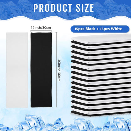 30 Pack Cooling Towels 40"x12"