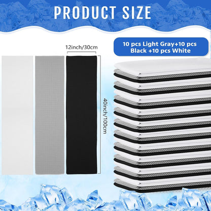 30 Pack Cooling Towels 40"x12"