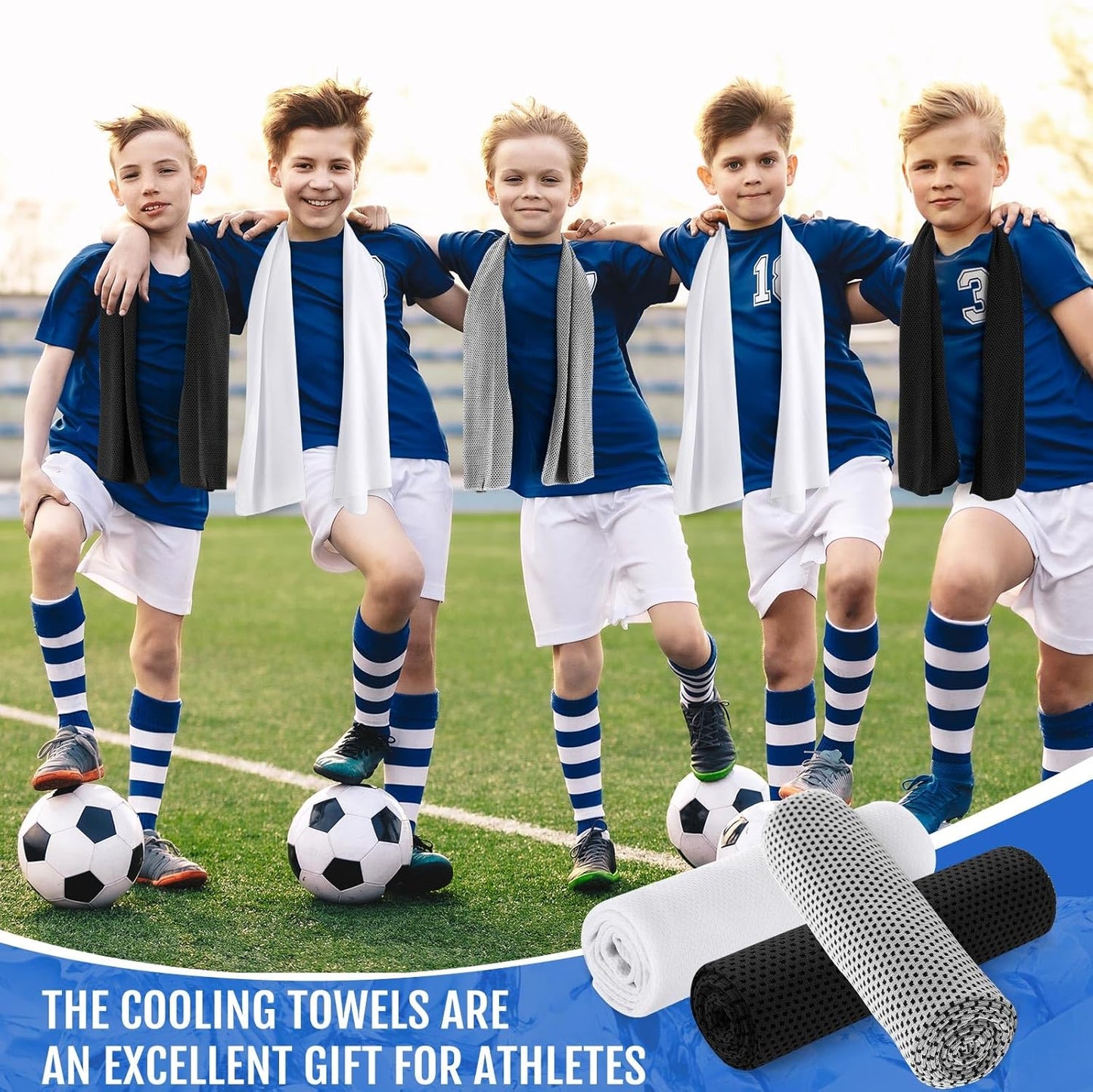 30 Pack Cooling Towels 40"x12"