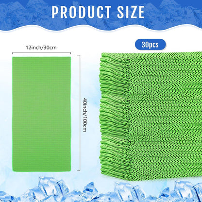 30 Pack Cooling Towels 40"x12"