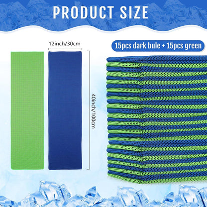 30 Pack Cooling Towels 40"x12"