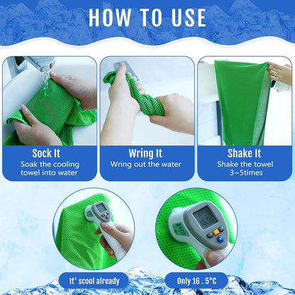 30 Pack Cooling Towels 40"x12"