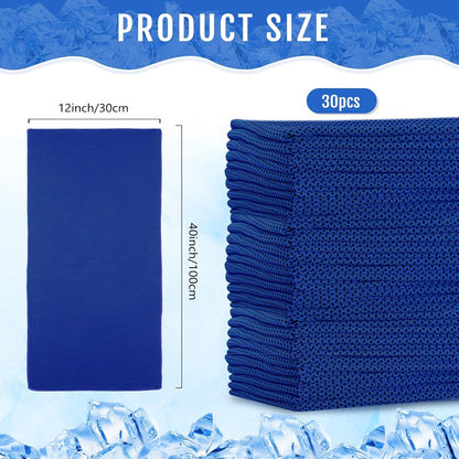 30 Pack Cooling Towels 40"x12"