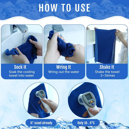 30 Pack Cooling Towels 40"x12"