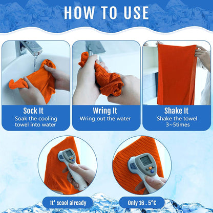 30 Pack Cooling Towels 40"x12"
