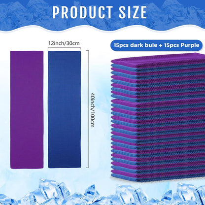 30 Pack Cooling Towels 40"x12"