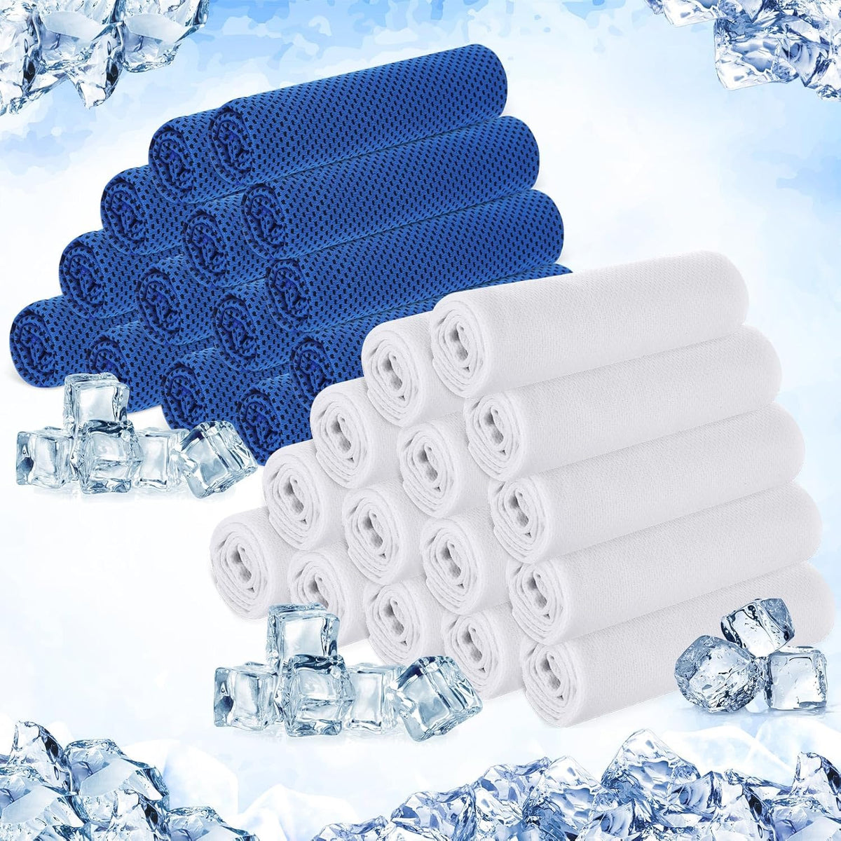 30 Pack Cooling Towels 40"x12"