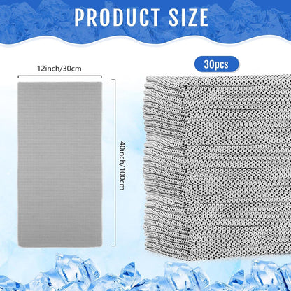30 Pack Cooling Towels 40"x12"