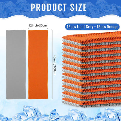30 Pack Cooling Towels 40"x12"