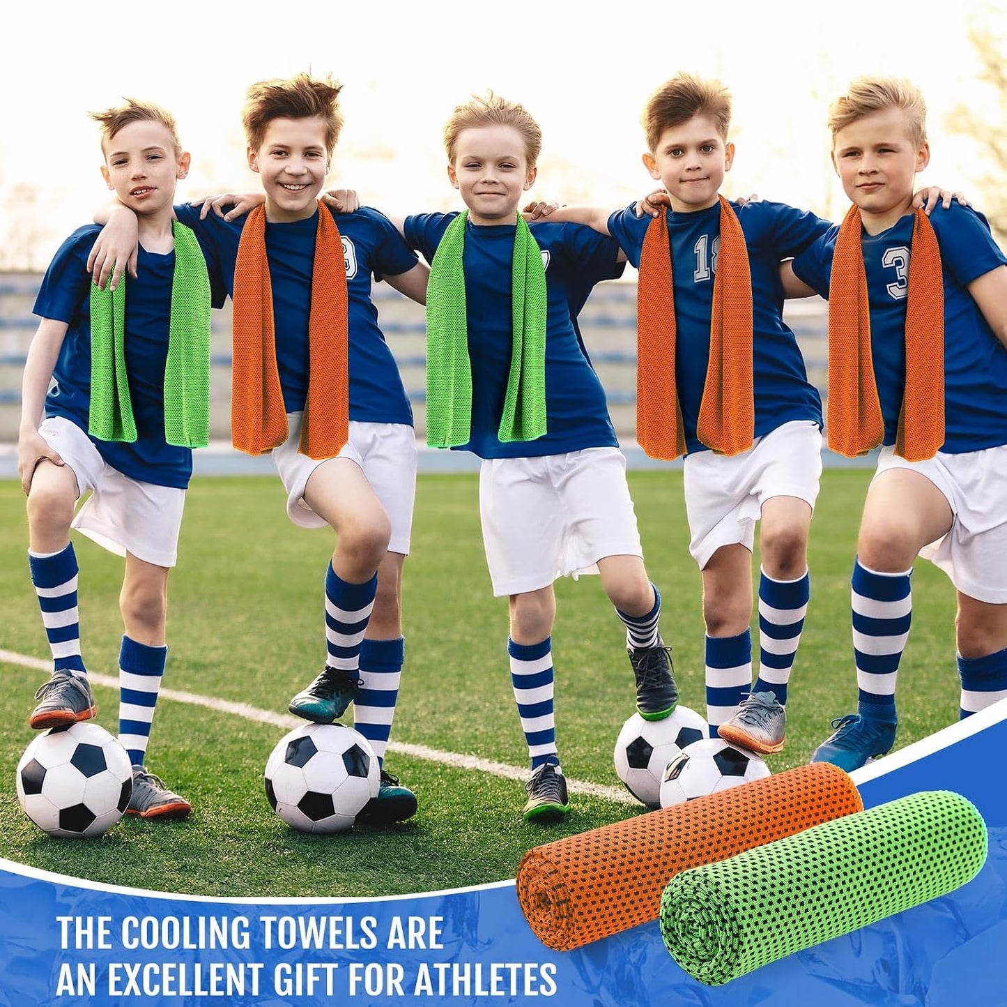 30 Pack Cooling Towels 40"x12"