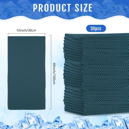 30 Pack Cooling Towels 40"x12"
