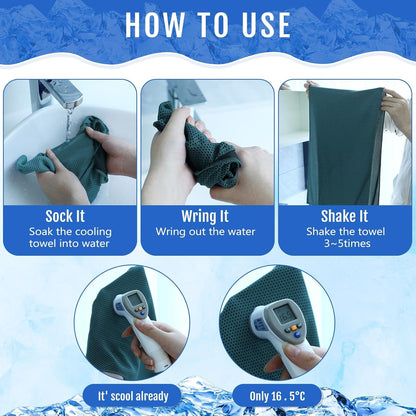 30 Pack Cooling Towels 40"x12"