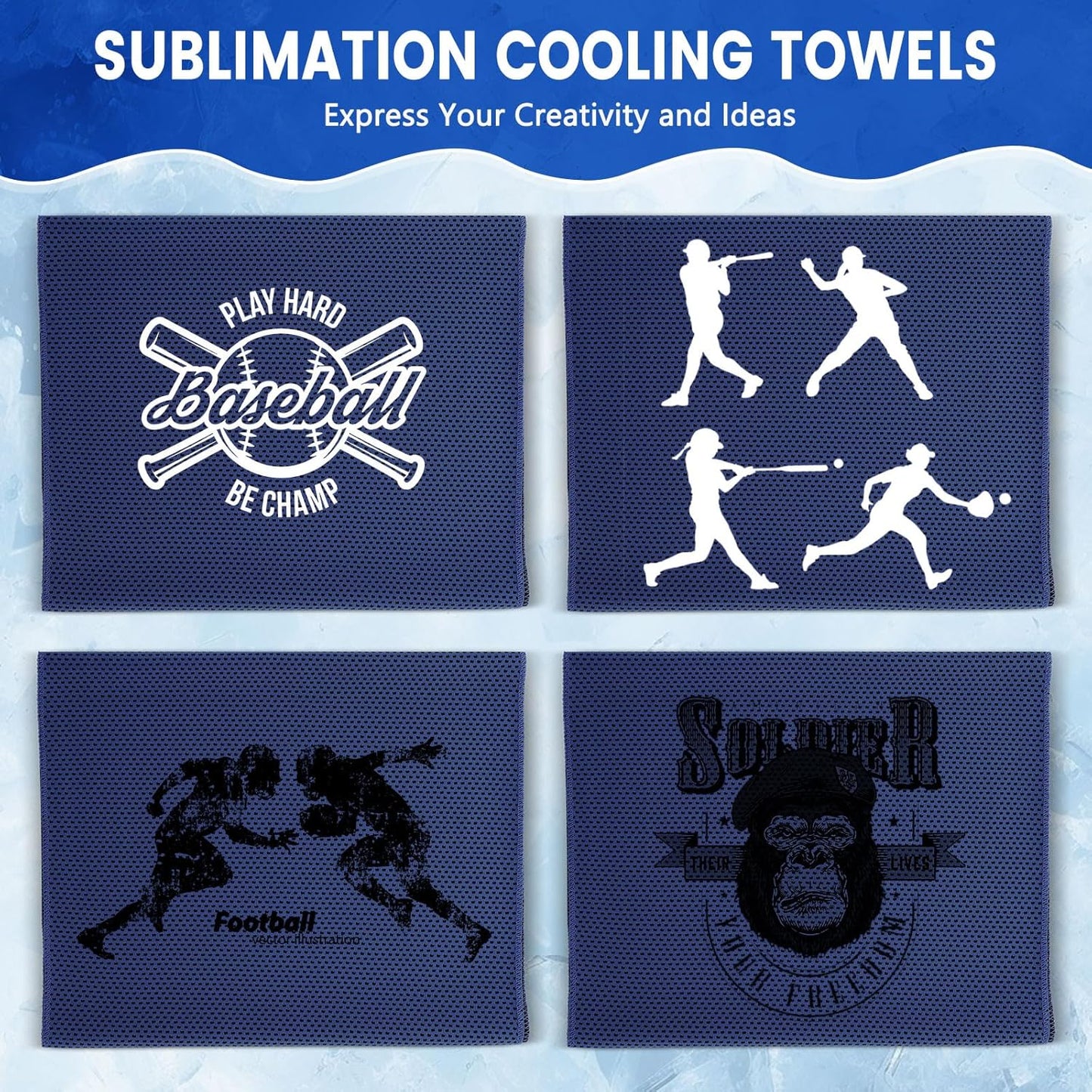 30 Pack Cooling Towels 40"x12"
