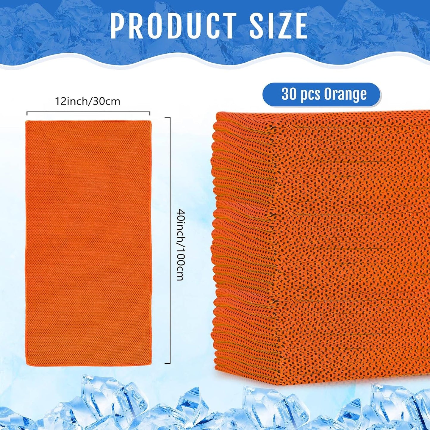 30 Pack Cooling Towels 40"x12"