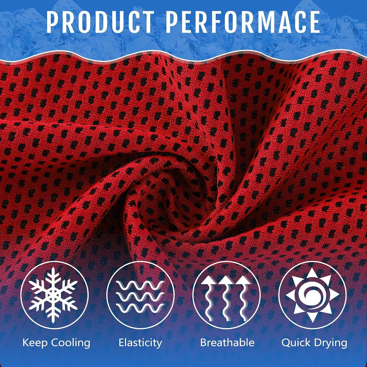 30 Pack Cooling Towels 40"x12"