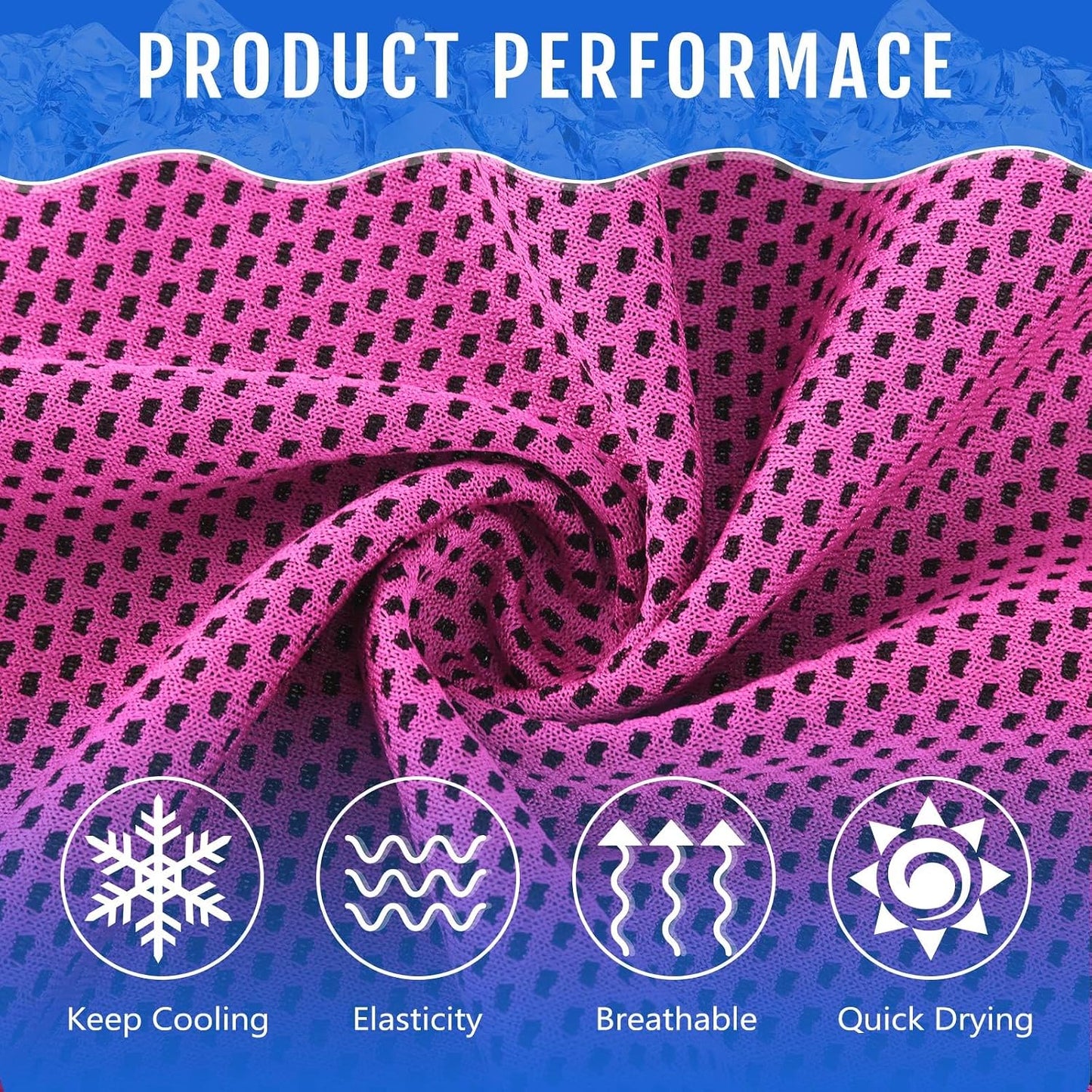 30 Pack Cooling Towels 40"x12"