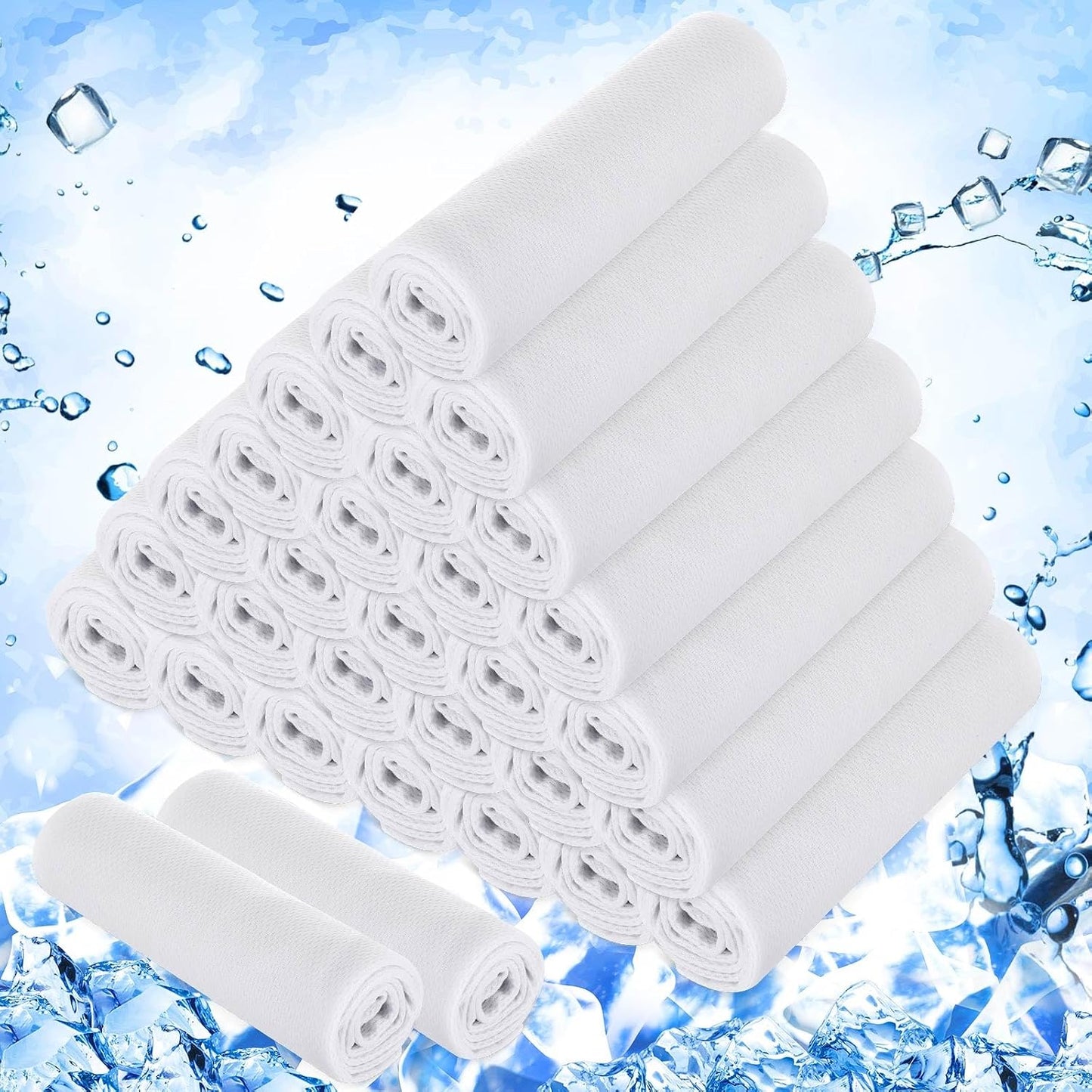 30 Pack Cooling Towels 40"x12"