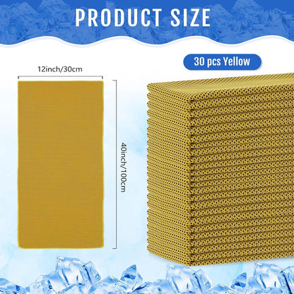 30 Pack Cooling Towels 40"x12"