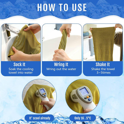 30 Pack Cooling Towels 40"x12"