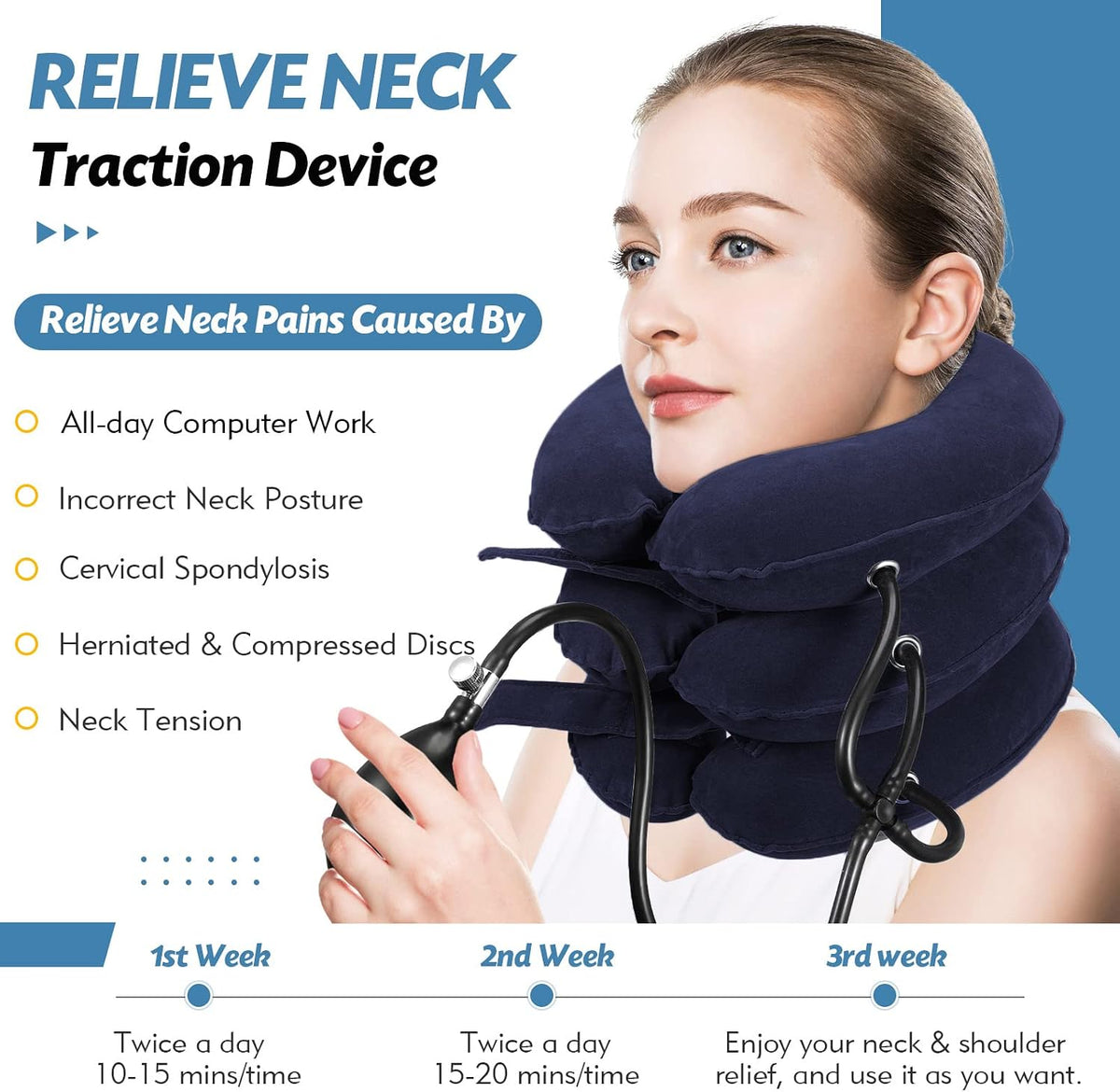 Neck Stretcher, Neck Traction Device for Instant Neck Pain Relief