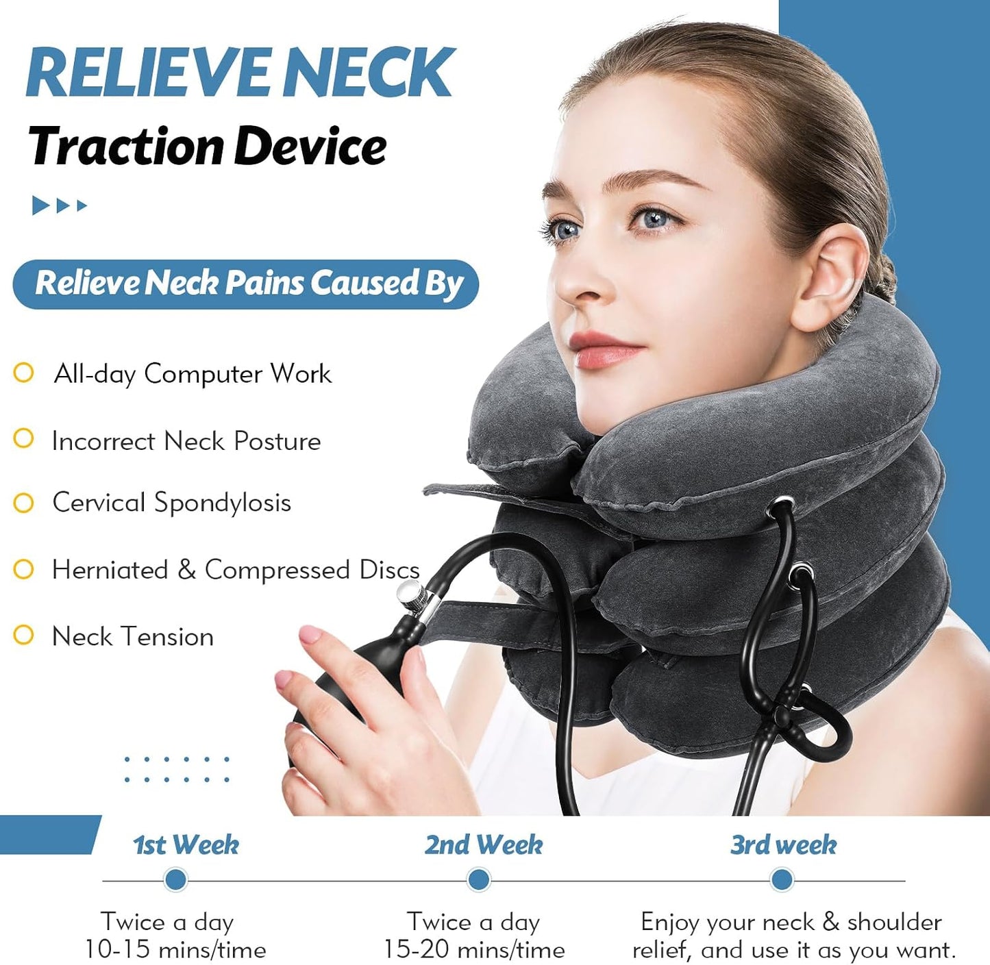 Neck Stretcher, Neck Traction Device for Instant Neck Pain Relief