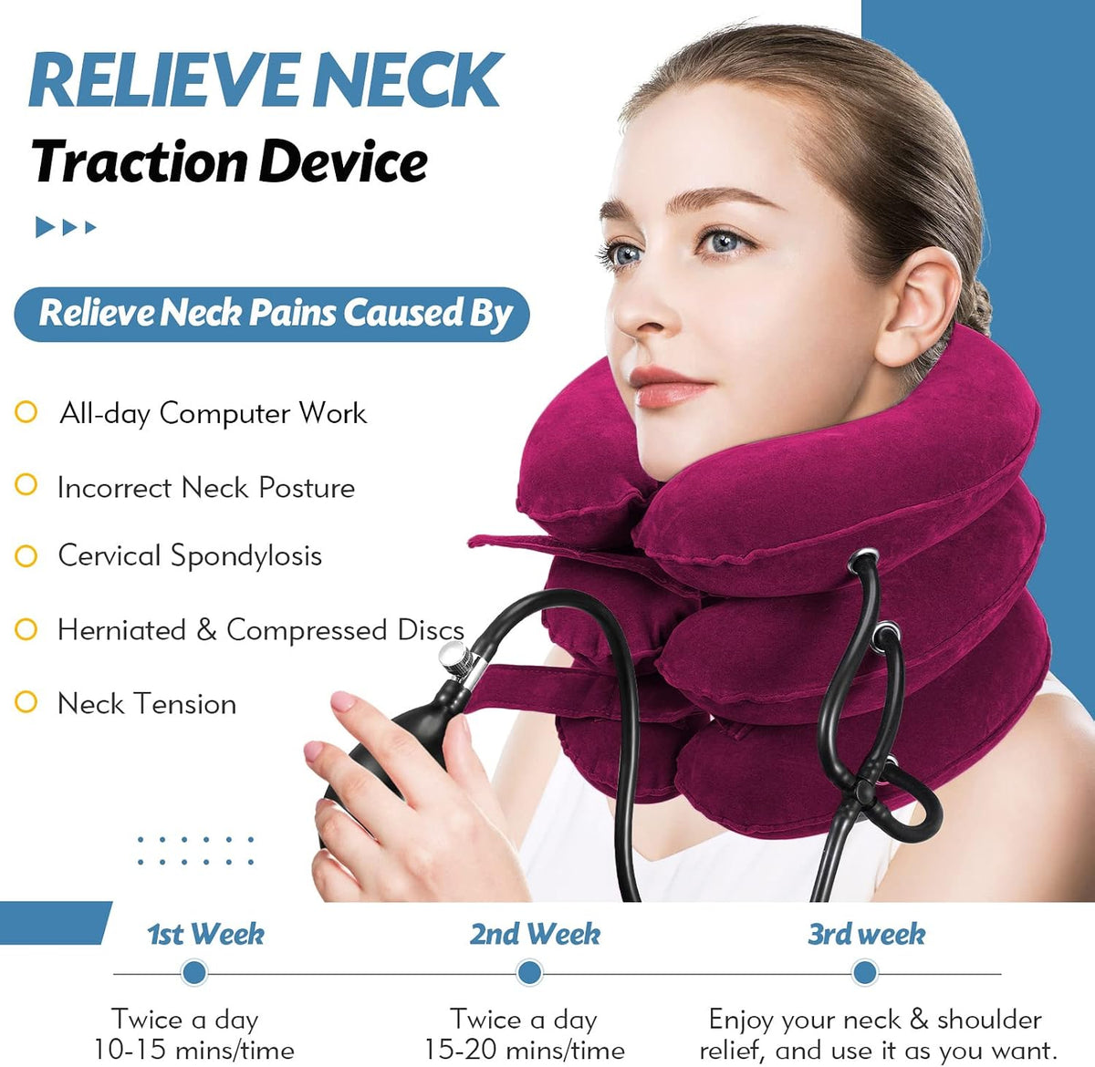 Neck Stretcher, Neck Traction Device for Instant Neck Pain Relief