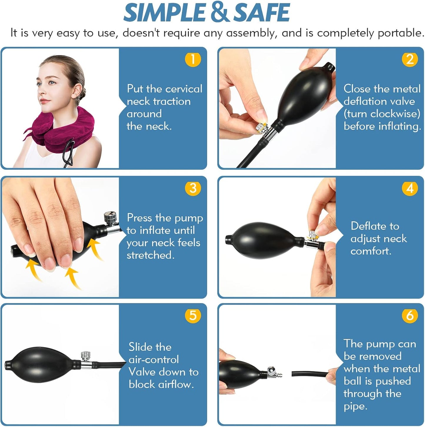 Neck Stretcher, Neck Traction Device for Instant Neck Pain Relief