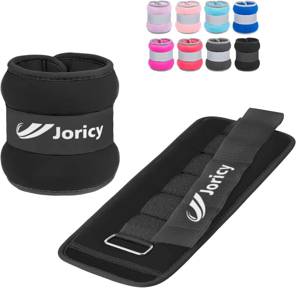 Ankle Weights A Pair of 1/2/3/4/6/8/10/12/20 LBS Wrist Leg Arm Weights for Women Men with Adjustable Straps, Strength weighted for Physical Therapy Running Walking Home Fitness Gym Workout Weight Loss