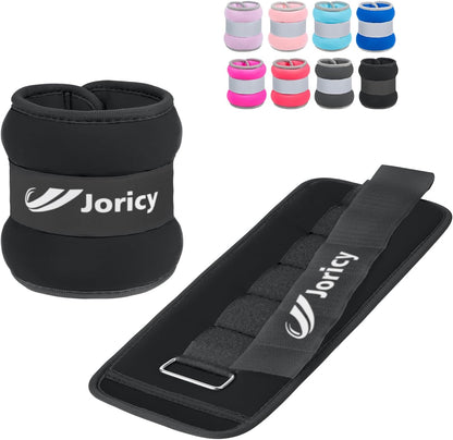 Ankle Weights A Pair of 1/2/3/4/6/8/10/12/20 LBS Wrist Leg Arm Weights for Women Men with Adjustable Straps, Strength weighted for Physical Therapy Running Walking Home Fitness Gym Workout Weight Loss